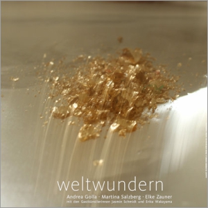 Plakat Weltwundern | Motiv: Andrea Golla | Gestaltung: Georg Tassev